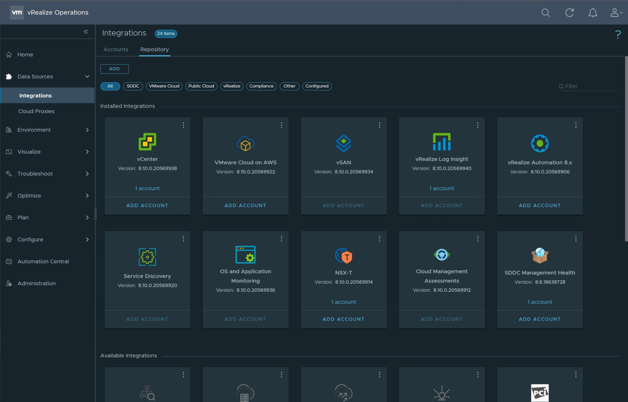 Quick Tip Add SDDC Management Health Dashboard to vROPS (Aria